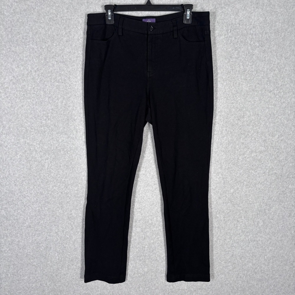 NYDJ Pants Sz 10 Black Lift Tuck Slimming Jegging Pockets Basic Stretch Minimal